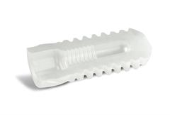 L’intérieur de l’implant dentaire 2-pièces en zircone 3Y-TZP entièrement réalisé par injection